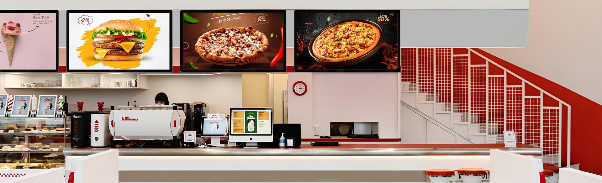 Wall Mounted Digital Signage 